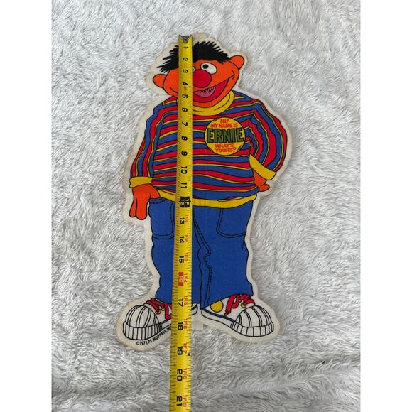 Vintage 1970s Sesame Street Ernie Pennant Flag "My Name is Ernie" - Picture 2 of 7